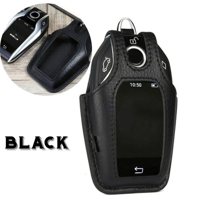 Fashionable Leather Remote Key Case Cover for BMW 7 Series G11 G12 Stay Fashion forward with Top notch Key Safety