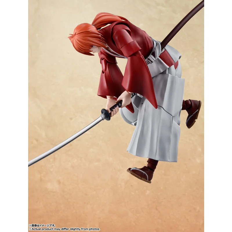 In Stock Original Bandai S.H.Figuarts SHF Kenshin Himura Rurouni Kenshin Meiji Swordsman Romantic Story Anime Action Model Toys