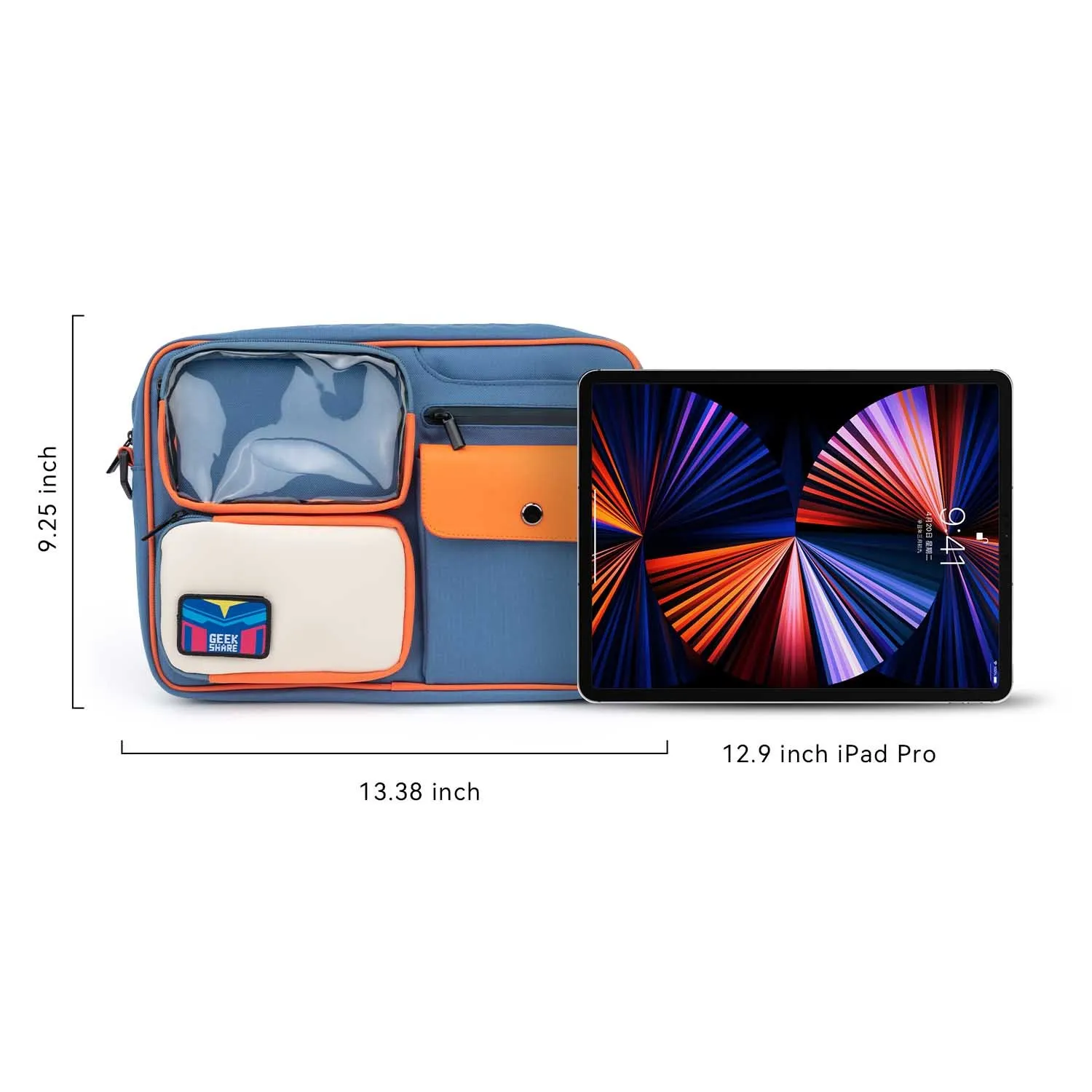 GeekShare กระเป๋าเก็บของ iPad กระเป๋าสะพายไหล่สำหรับ Nintendo Switch กระเป๋าเมสเซนเจอร์ความจุขนาดใหญ่