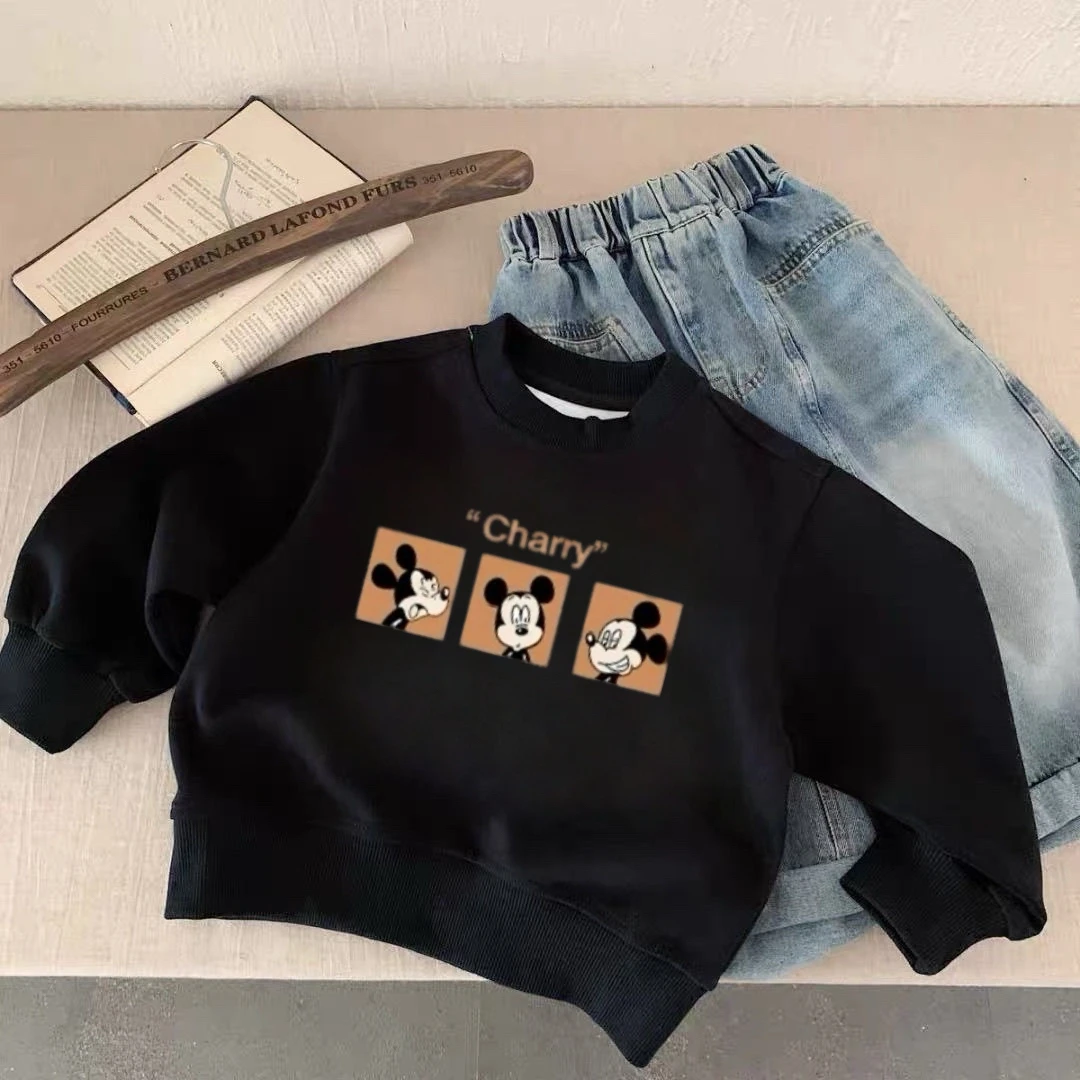 Cartoon Sweatshirts Mode Casual Kleidung Frühling/Herbst Lange ärmeln Tops Neue Schöne Einfache Vielseitige Hoodie Für 0-6Years Jungen