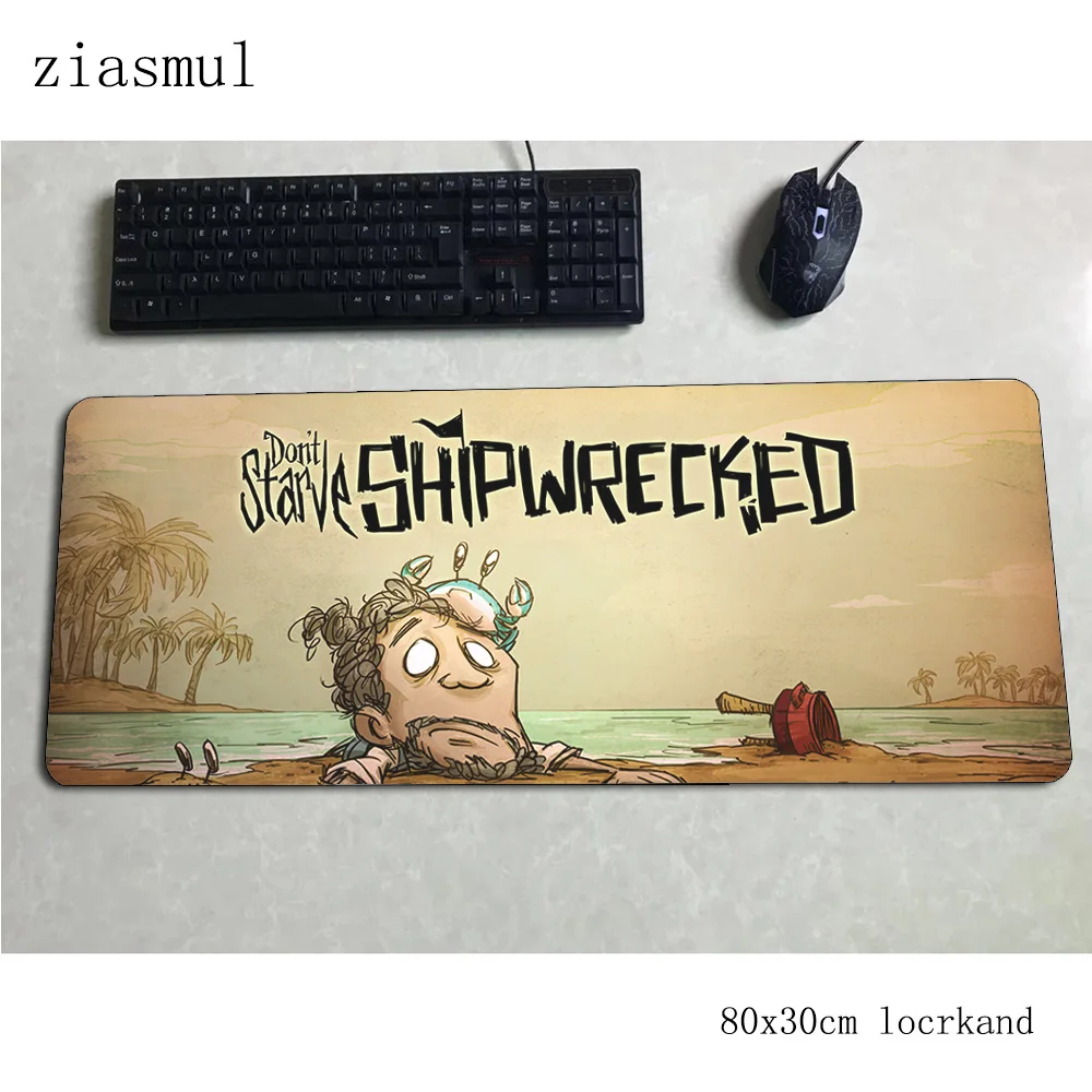 Não starve mousepad 800x300x3mm popular computador mouse mat gamer gamepad pc grande mousemat de jogos almofada de mesa escritório padmouse