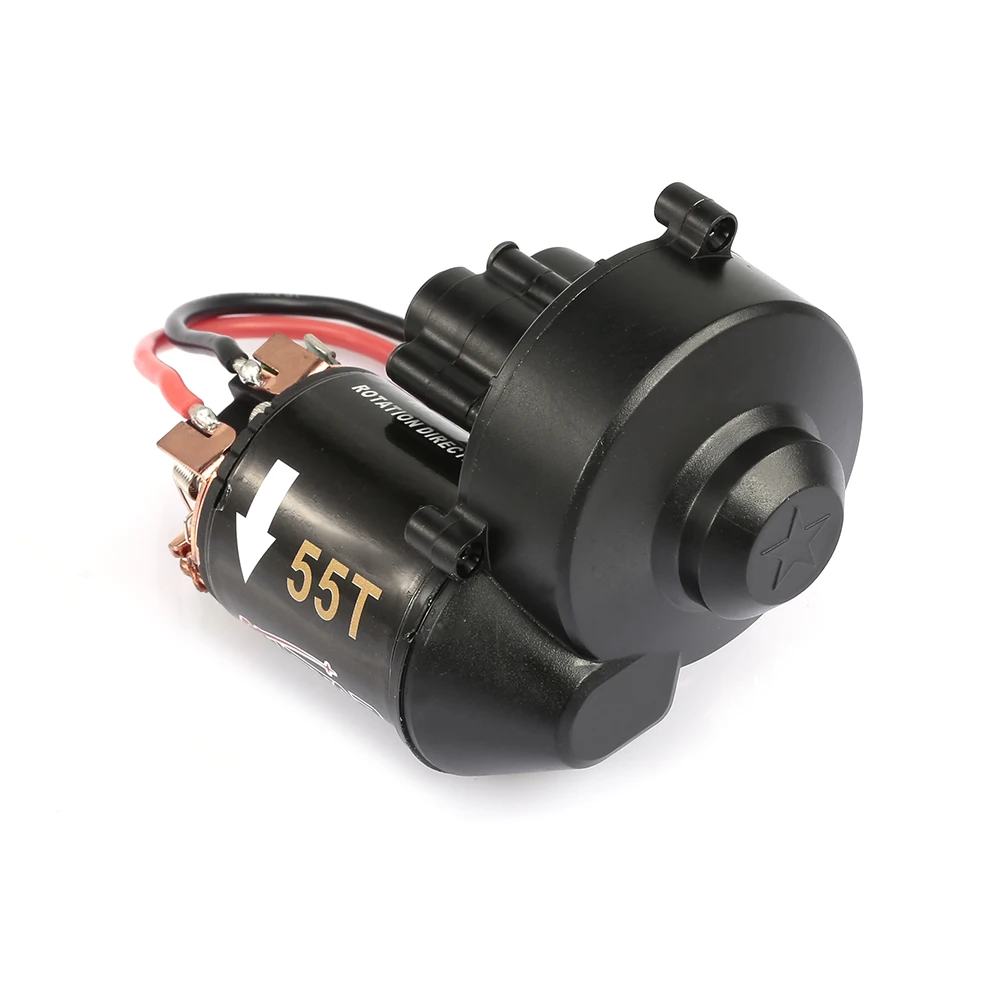 AUSTAR 540 55T RC Brushed Motor with Gear Box for 1/10 Axial SCX10 RC4WD D90 Crawler Climbing RC Car