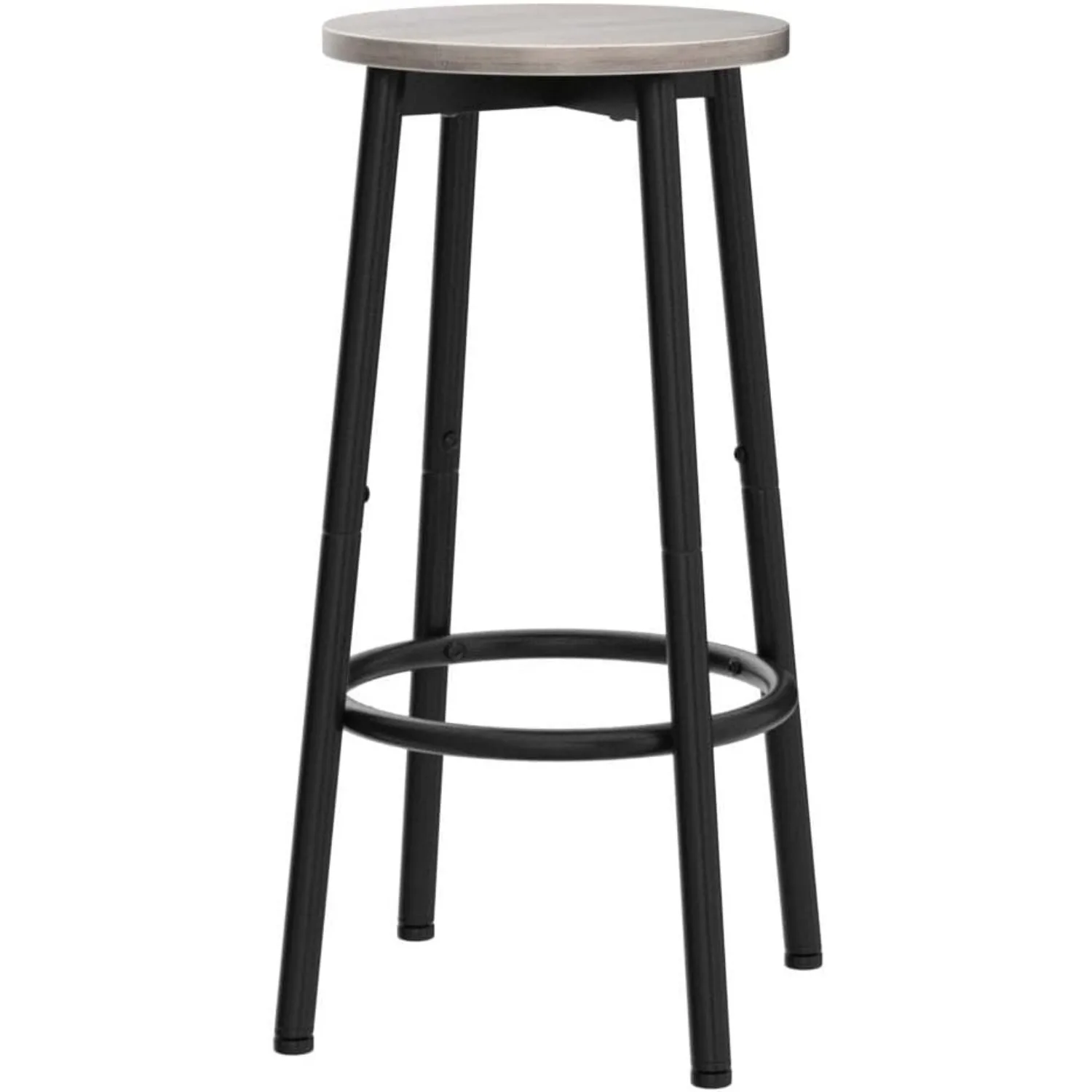 Bar Stools Set of 2 Bar Chairs Kitchen Round Height Stools with Footrest Breakfast Bar Stools Sturdy Steel Frame for Dining Room