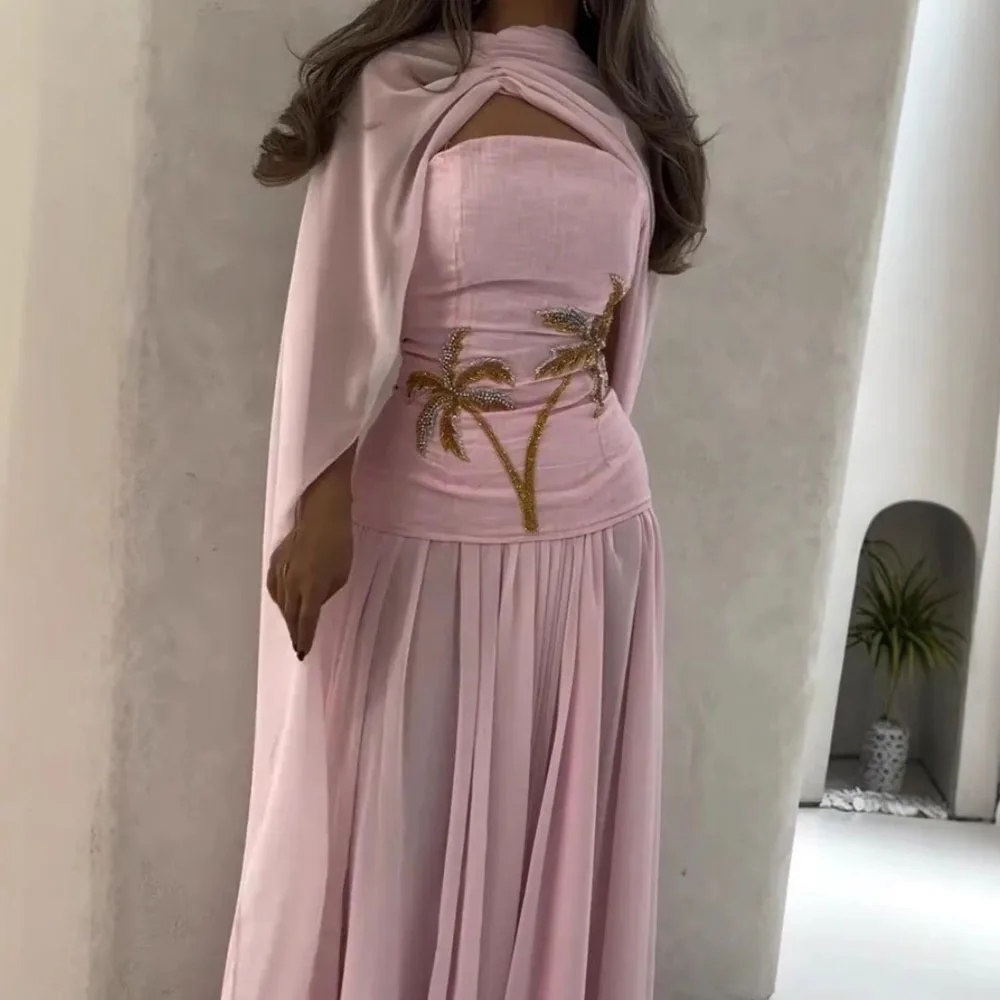 Elegant Modest Long Evening Dress Formal Party Gown High Coverage Design Flowing Silhouette Conservative Style Feminine Banquet