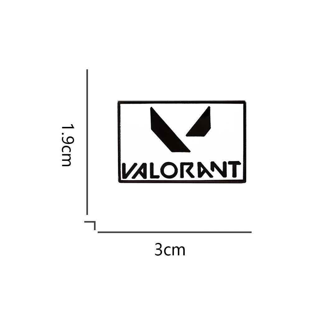 VALORANT Fist Game Logo Brosche Cartoon Klassisches Spielzubehör Emaille-Anstecker für Spiele-Enthusiasten Sammlerstücke und Geschenke – Detail 2