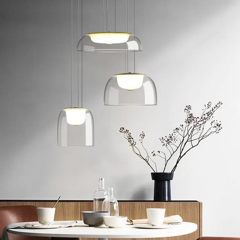 

Скандинавский дизайнерский подвесной светильник для гостиной, творческая личность, барная стойка, стеклянное изголовье, обеденный стол, светодиодный подвесной светильник
