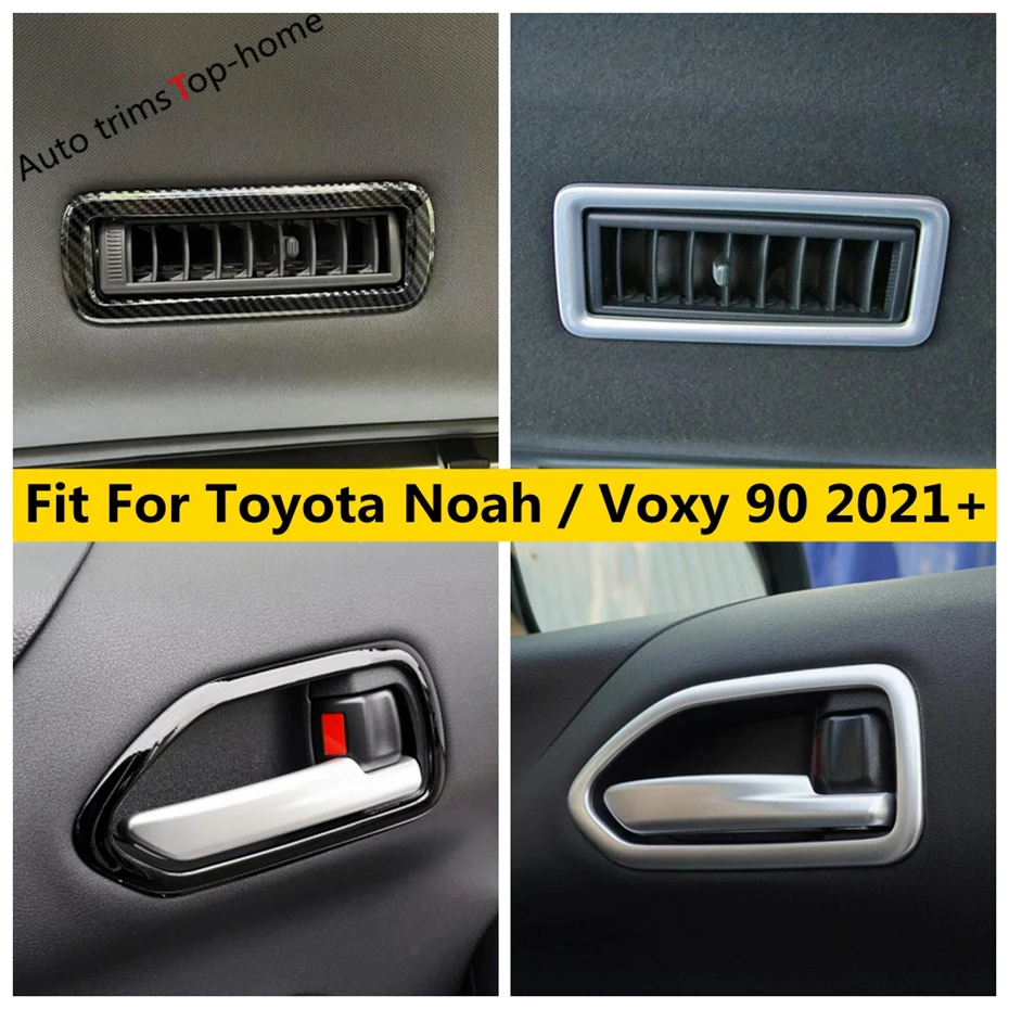 

Front Door Handle Bowl / Roof Air AC Vent Outlet Decoration Frame Cover Trim For Toyota Noah / Voxy 90 2021 - 2023 Accessories