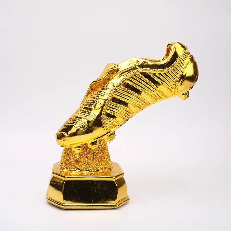 

Football Enthusiast Decorative Ornaments, Resin Crafts, Golden Boot Statue Ornaments, Indoor Models