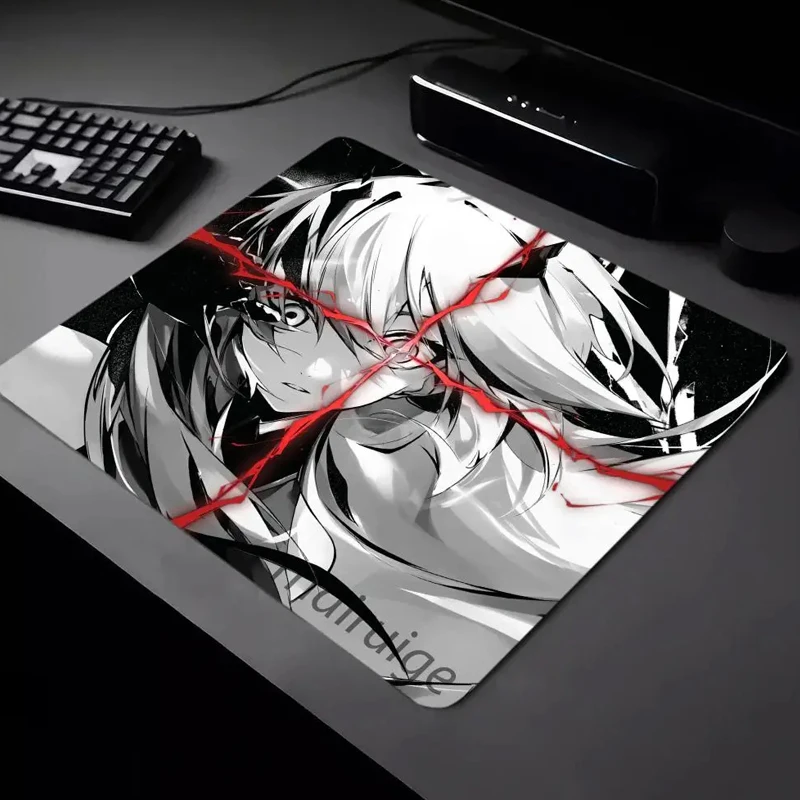 Japanese Anime Glass Mouse Pad Gaming Pad Smooth Frosted Surface Waterproof Desk Tempered Multiple 450x400 Large Size Optional
