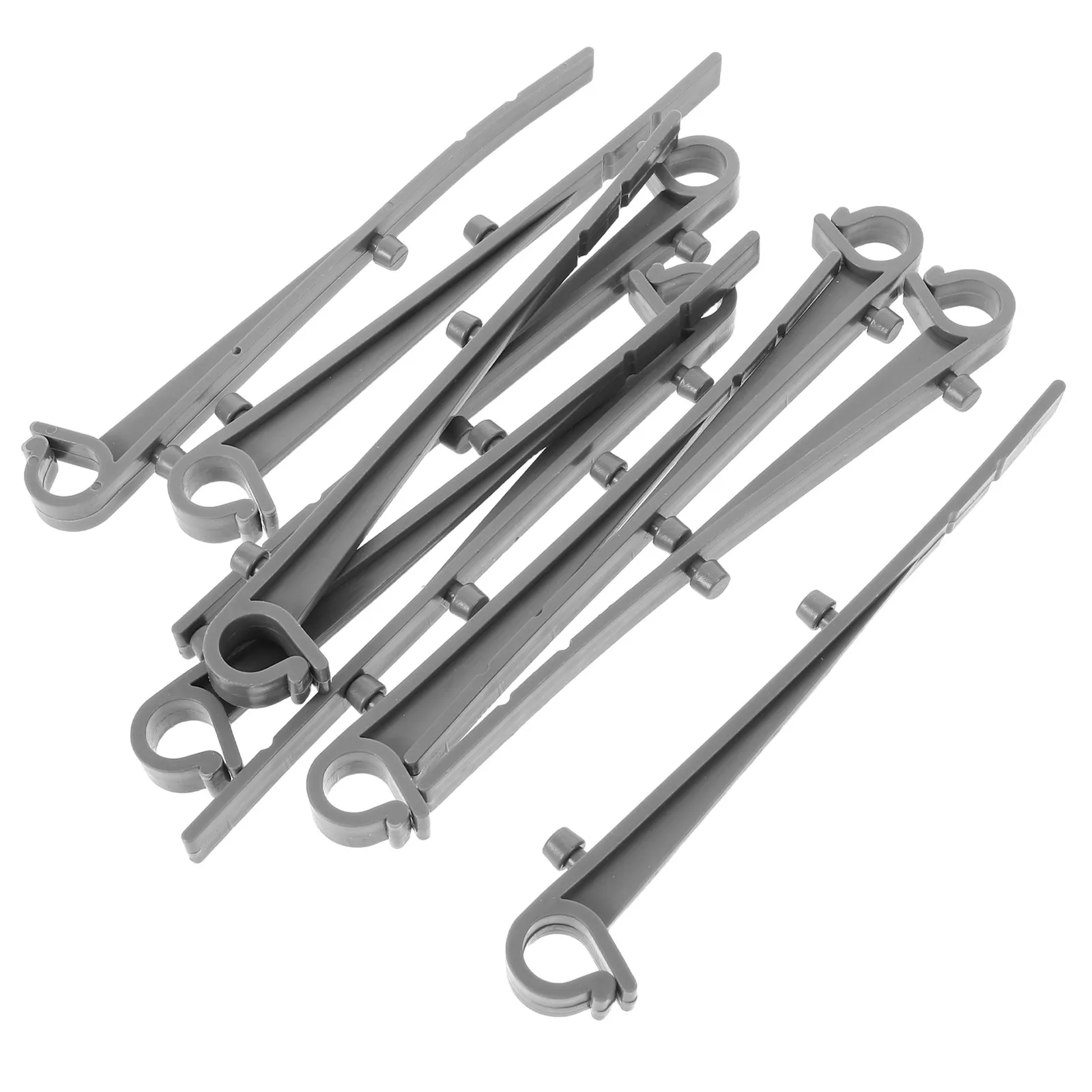 20Pcs Plastic Gutter Guard Clips Fixings Quick Installation Hooks for Efficient Leaf Debris Blockage and Weather Resistant