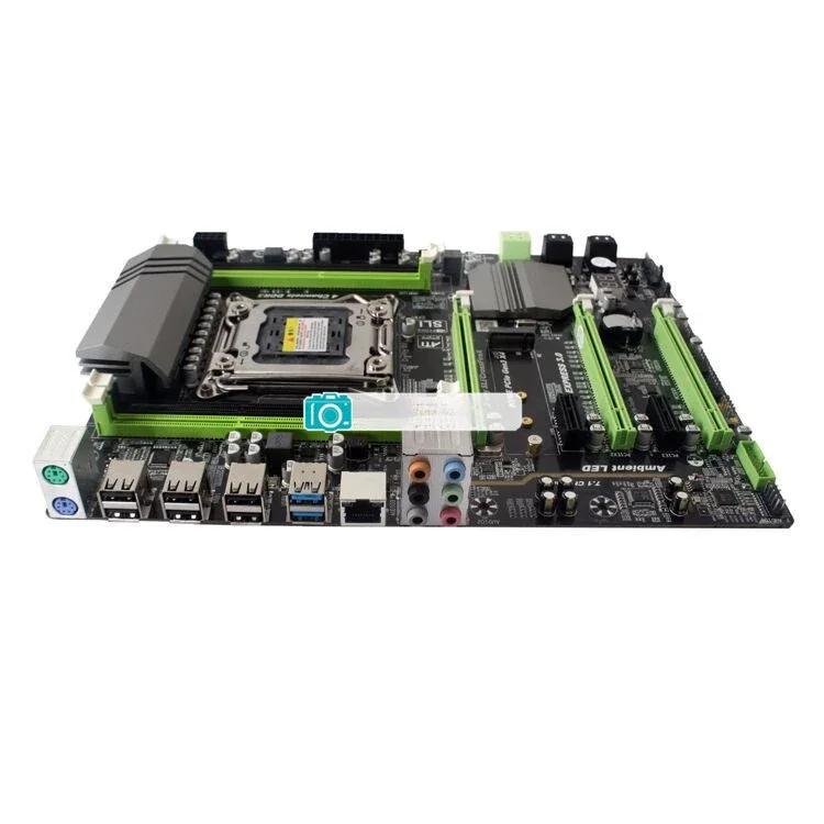 

New X79 desktop computer DDR3 main board 2011 pins support RECC server memory 2680cpu set