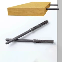 2PCS Concealed Floating Shelf Brackets Wall Plank Invisible Nails Wooden Board Connector for Home Organization Fixed Support