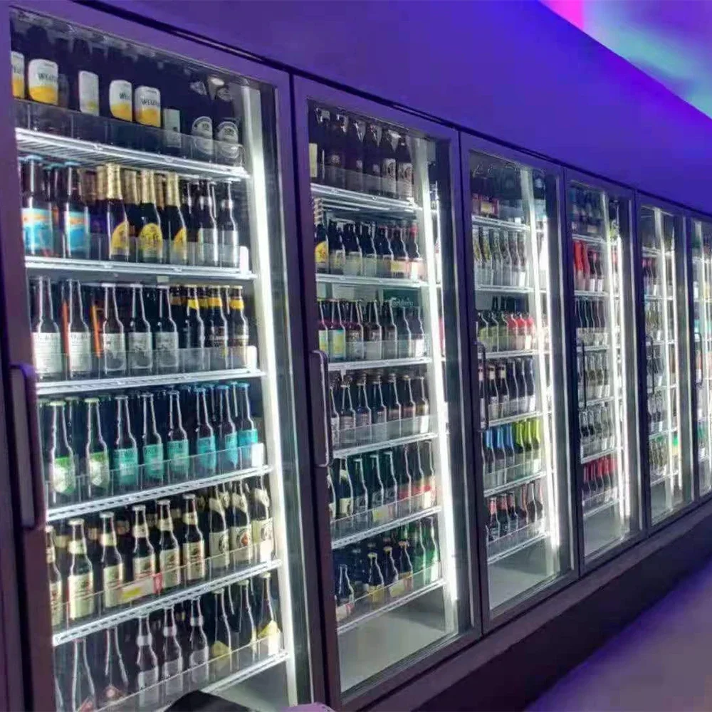 Commercial Display Cooler Glass Door Equipment Refrigerators Fridge Flower Walk in Cold Room Storage