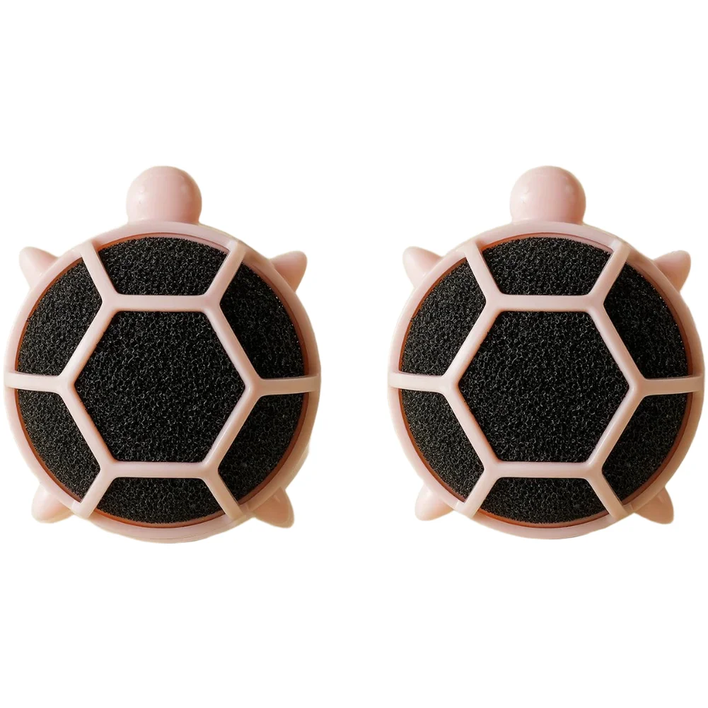 2PCS Pet Hair Remover for Laundry Machine Reusable Lint Dander Remover Tool Washable PP Material Cream Pink Set