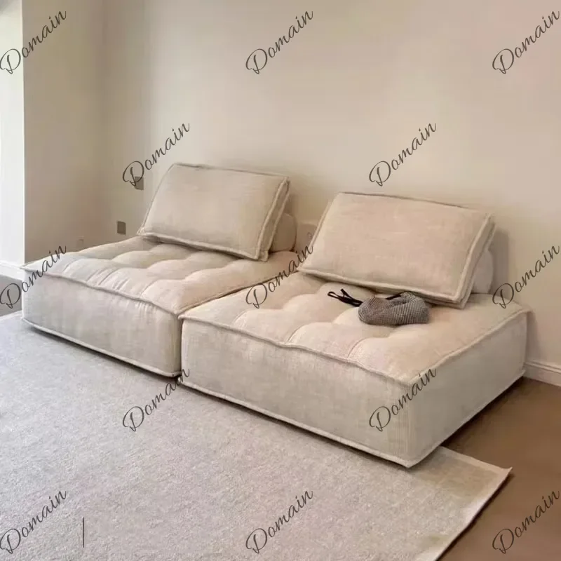 XZ Designer Beige Living Room Sofas Girly Minimalist Sleeper Recliner Living Room Sofas Modern Nordic Divano Moderno Furniture H