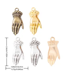 20PCS 26 * 10MM DIY Zinc Alloy Jewelry Accessories Hand Pendant ef4394