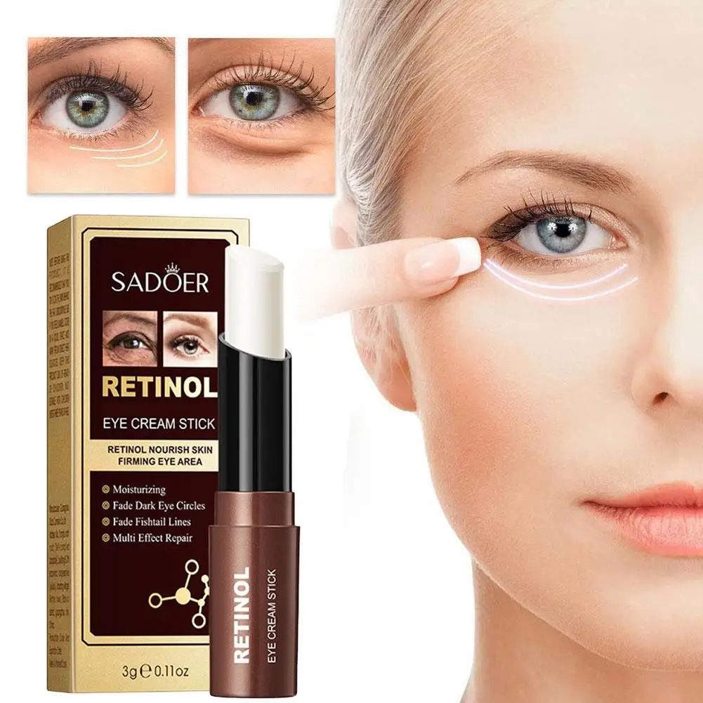 New Retinol Eye Cream Stick Anti Dark Circles Under The Eyes Moisturizing Firming Eyes Cream Eye Skin Care Products