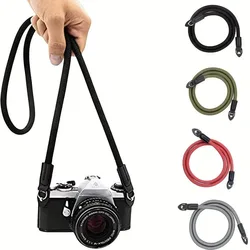 Camera Neck Shoulder Strap Belt for DSLR Camera for Sony Nikon Canon Fuji Pentax Panasonic Olympus Bright Color Round Rope Style