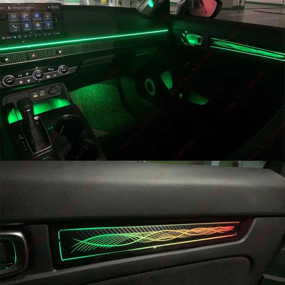 Led Atmosphere Light For 2022 Honda 11th generation Civic luminous active ambient light original 1:1 mold 64 color Key Controls