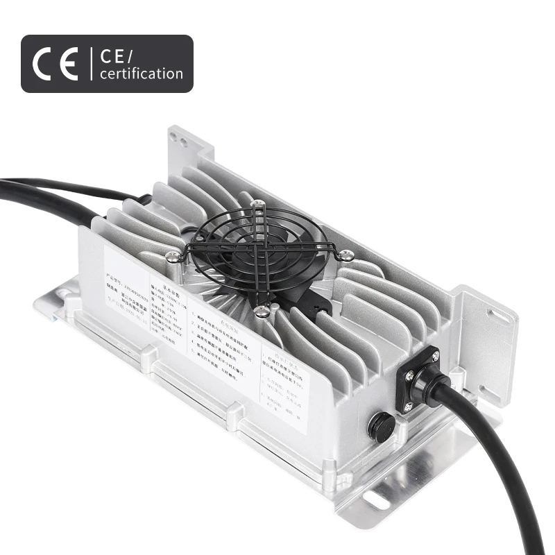 12V 24V 36V 48V 60V 72V 15A20A Waterproof Lead Acid LiFePO4 Battery Charger Electric Car Golf Cart Power Charger AC DC Plug