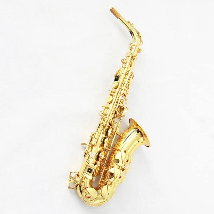 

Saxophone alto for sale copy famous brand saxophone instrument gold lacquered alto saxophone