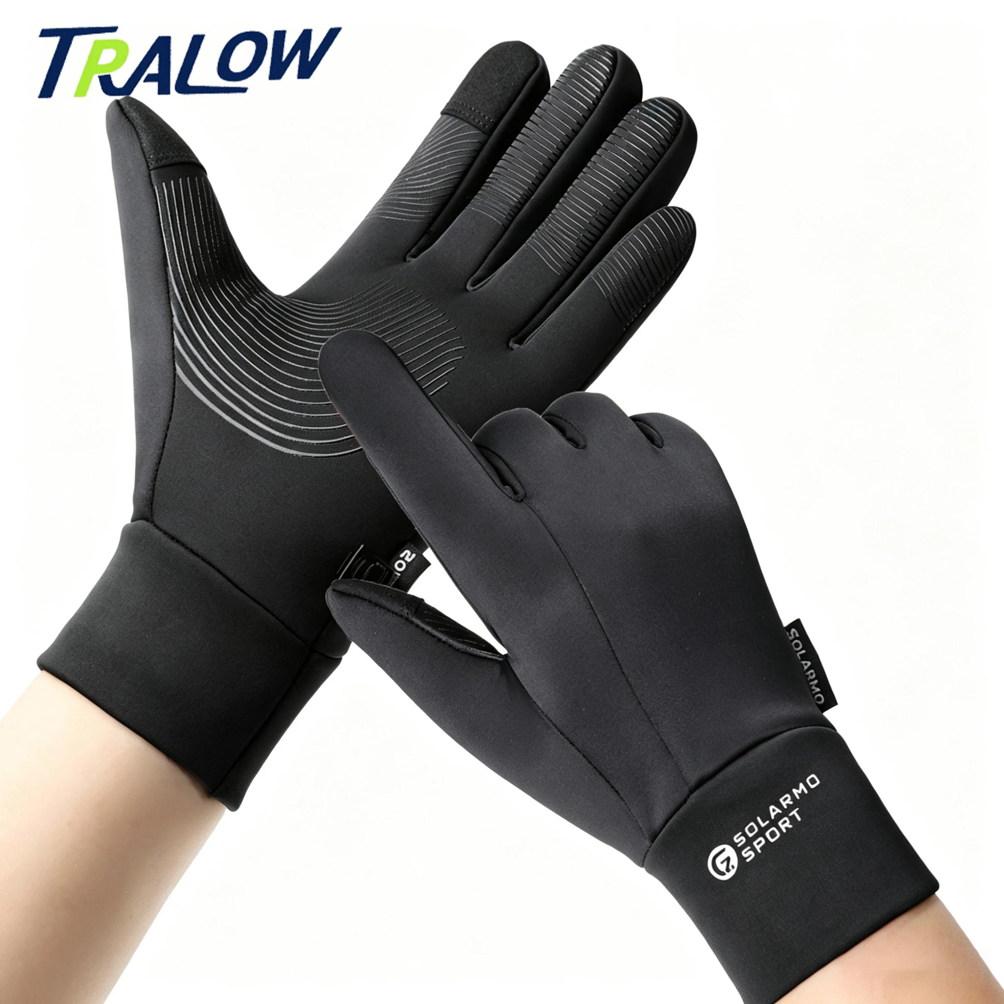 Running Gear Winter Men - TRALOW Guantes cálidos de invierno para