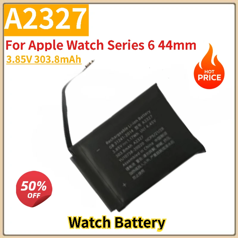 

High Quality 3.85V 303.8mAh A2327 Battery For Apple Watch Series 6 44mm Brand-New Replacement Battery