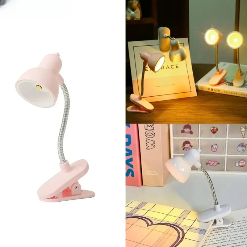 1 lâmpada de leitura portátil amigável para os olhos-luz quente e brilhante com clipe com bateria de longa duração para livros e mesas lâmpada de livro