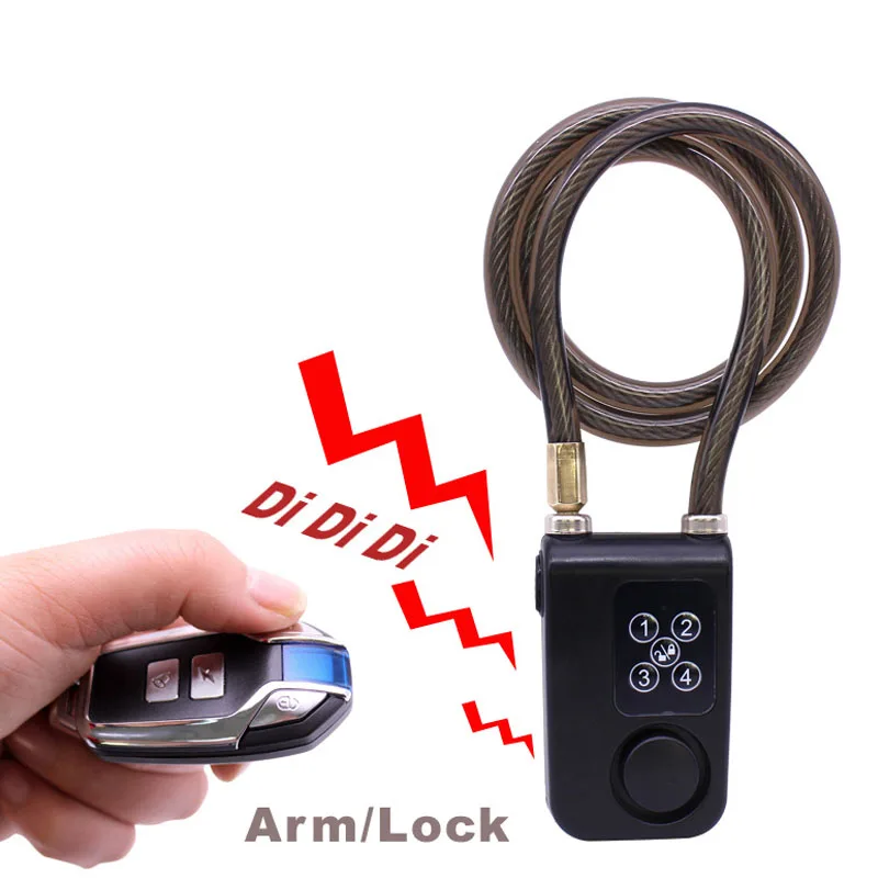 KOOJN Steel Wire Remote Control Lock Keyless Car Search Function Remote Control Password Two Types of Unlocking Shear Resistant