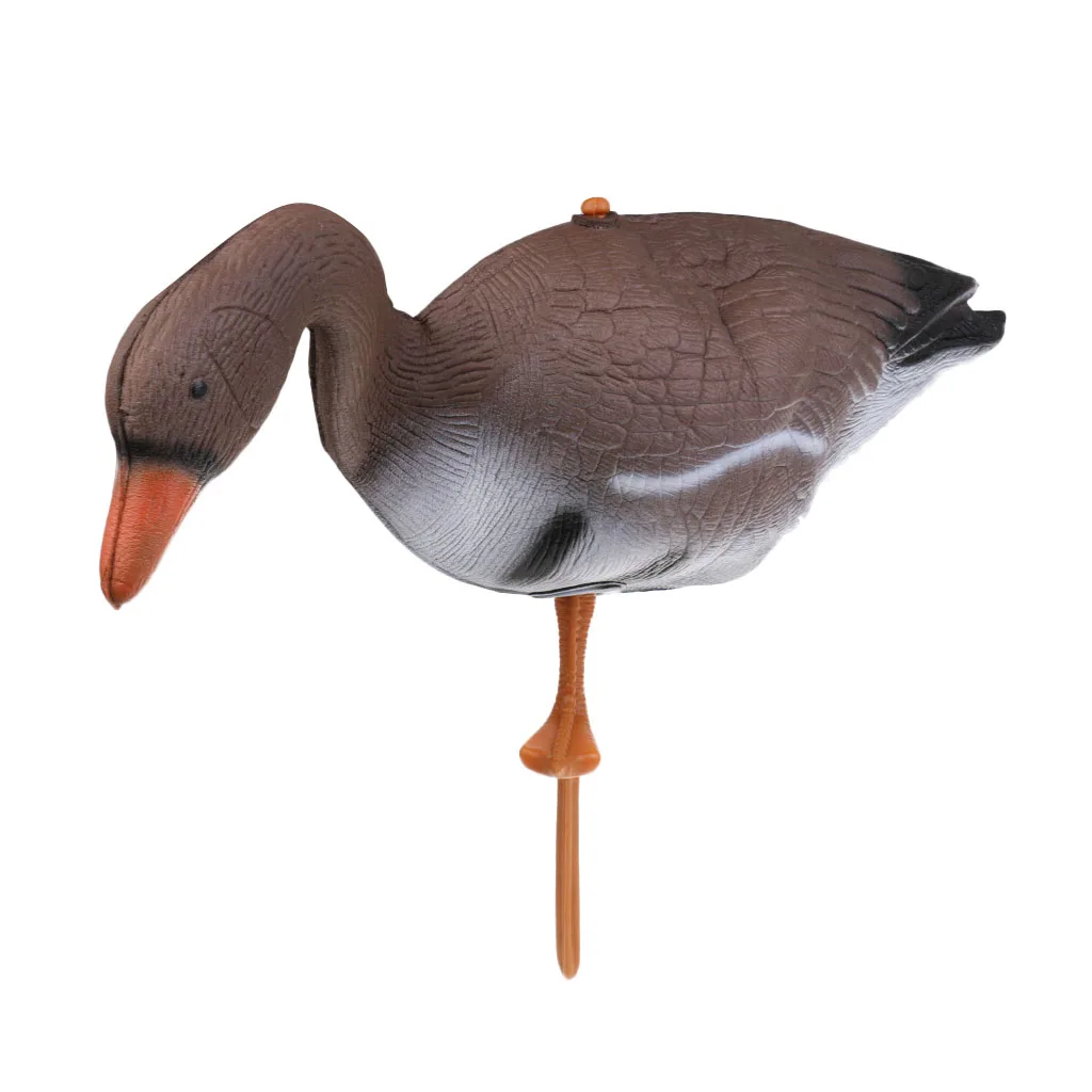 Vivid Foaming Goose Hunting Decoy 3D Ornament Plastic Scarecrow Pest Simulation Hunting Supplies for Bird Control Outdoor Garden