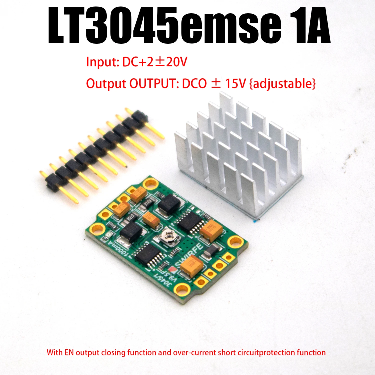 LT3045 1A  Low Noise RF Linear Regulated Power Supply Adjustable Module DC 3.3V 5V 9V 12V 15V Hifi Audio DAC amplifier OP AMP