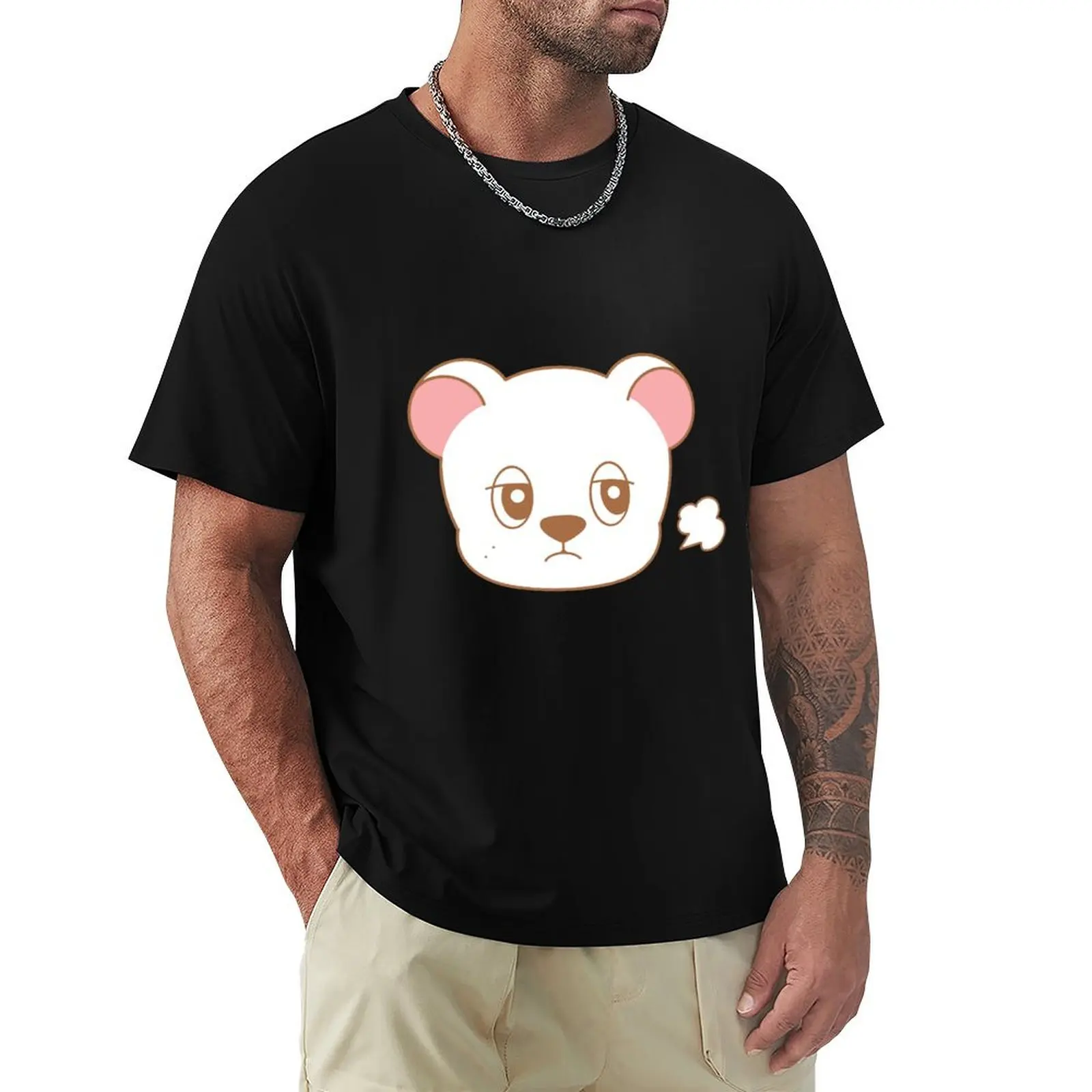 

WOOKDONG face upset lee dong wook the peach farm T-Shirt anime stuff boys animal print vintage clothes shirts men graphic