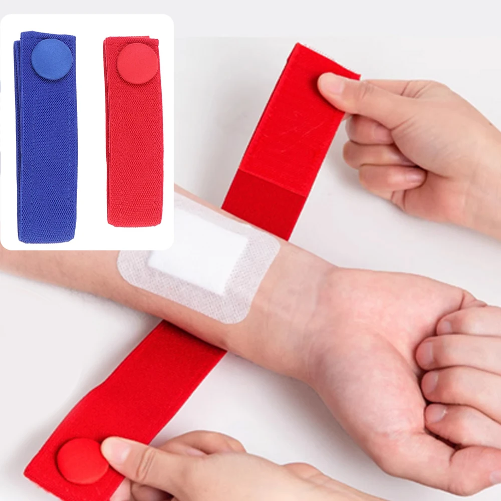 

2-20Pcs Outdoor Elastic Flexible Venous Hemostatic Buckle Strap Hemodialysis Tourniquet Nursing-specific Dialysis Plus Bandage