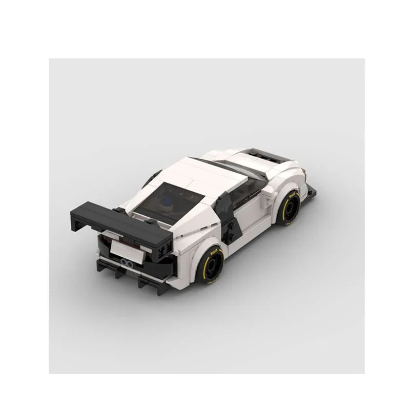 

MOC-192707 Classic Iconic R8 LMS Ultra Sports Racing Car Building Block Модель, 377 деталей, игрушка в подарок на день рождения для мальчиков и детей
