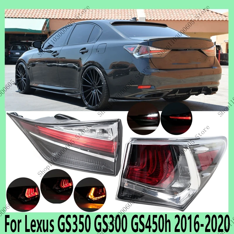 For Lexus GS350 GS300 GS450h 2016-2020 Auto Accessories Tail Light Assembly Turn Signal Driving Light Reverse Brake Light
