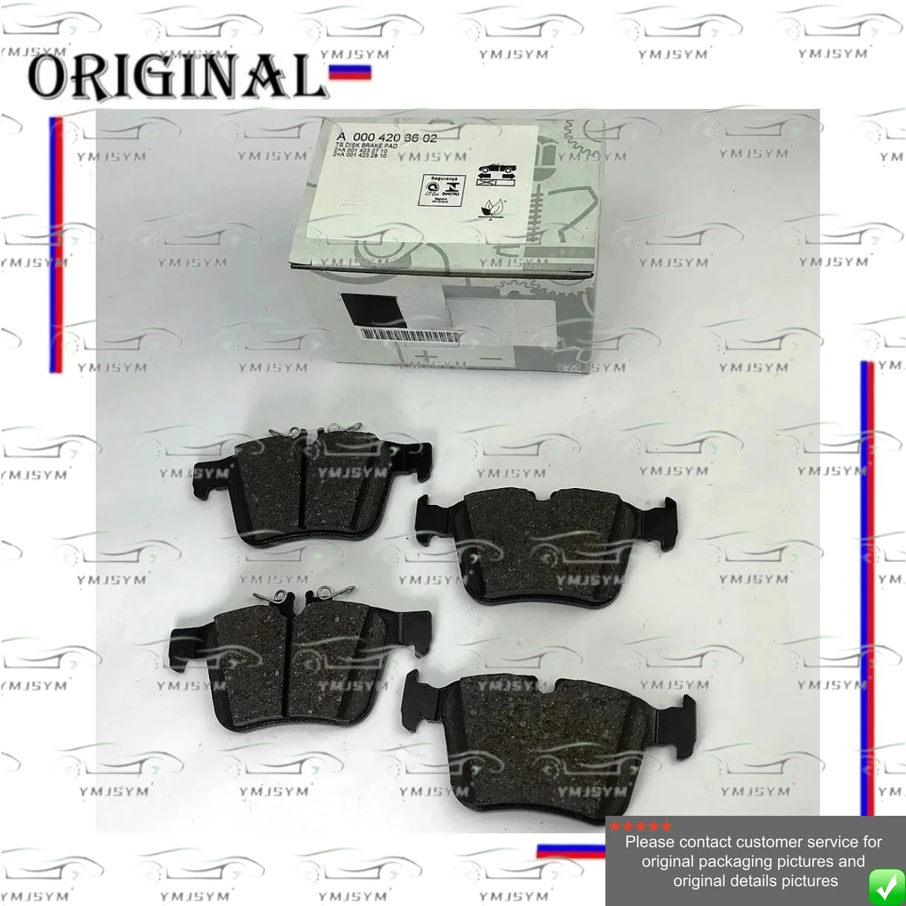 a0004203602-a0004209403-brake-pads-for-mercedes-c-class-w205-brand-new-original-auto-braking-system-genuine-replacement-parts
