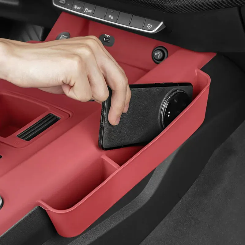 For Audi A4 A5 2020-2025 Silicone Central Control Gear Panel Protective Pad Interior Storage Box Modification Accessories view 3