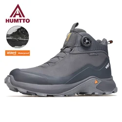 Humtto Waterproor Laarzen Voor Heren Winter Platform Werk Rubber Enkellaarzen Buiten Heren Sneakers Luxe Designer Werk Veiligheidsschoenen