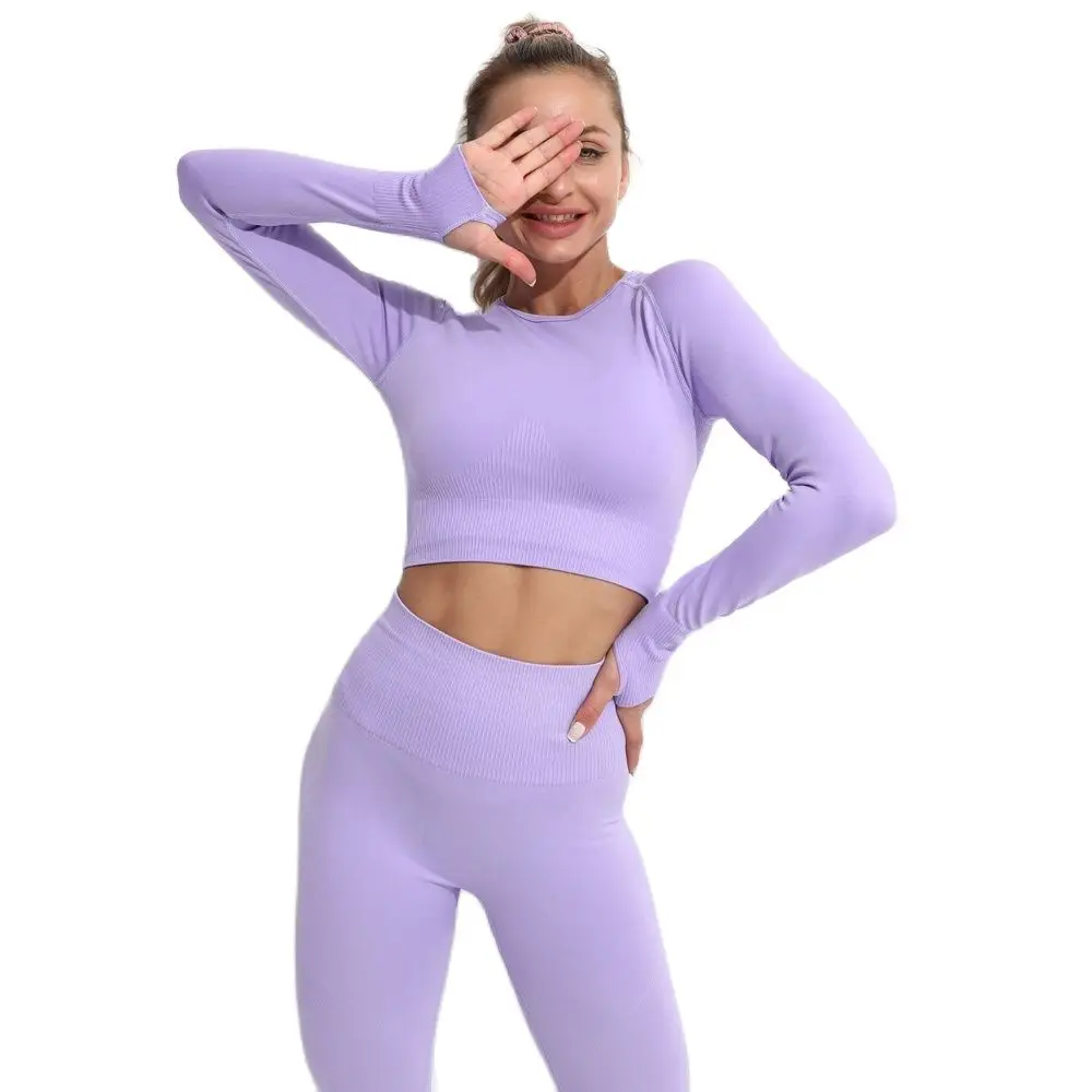 2022 Seamless Yoga Set Women Sport Set Workout Clothes for Women Sportswear Outfit Gym Clothing Suit Conjunto Deportivo Mujer