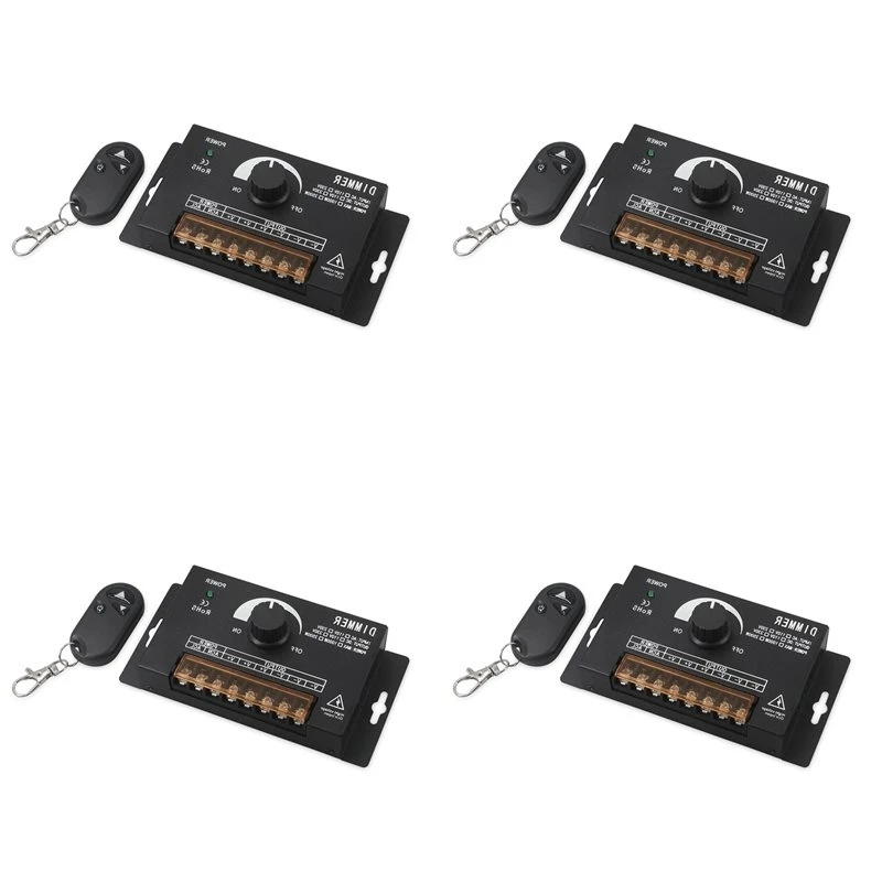 ABUG-4X AC220V 2500W LED Switch 0-100% Stepless Dimmer Single Color LED Strip Light Brightness Adjustment Controller