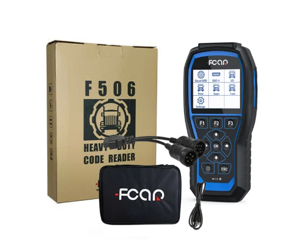 

Fcar F506 Pro Die sel Truck Scanner Heavy Truck and Car 2 in 1 OBD2 Scanner for Bus Excavator Professional OBD2 Diagnosis Tool
