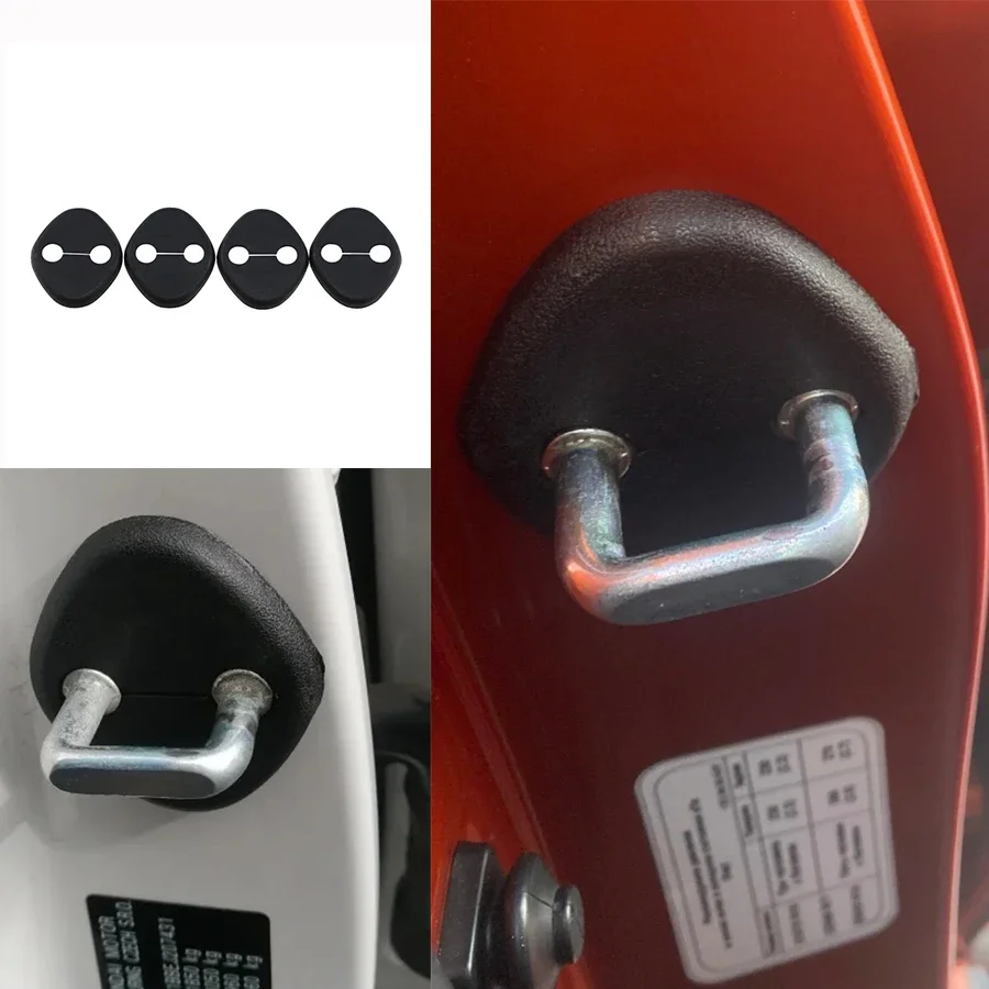 Car Door Lock Cover Door Stopper Cover for Hyundai Tucson Ix35 Solaris Sonata 8 9 Verna Santa Fe Elantra 4/8pcs ABS Accessories