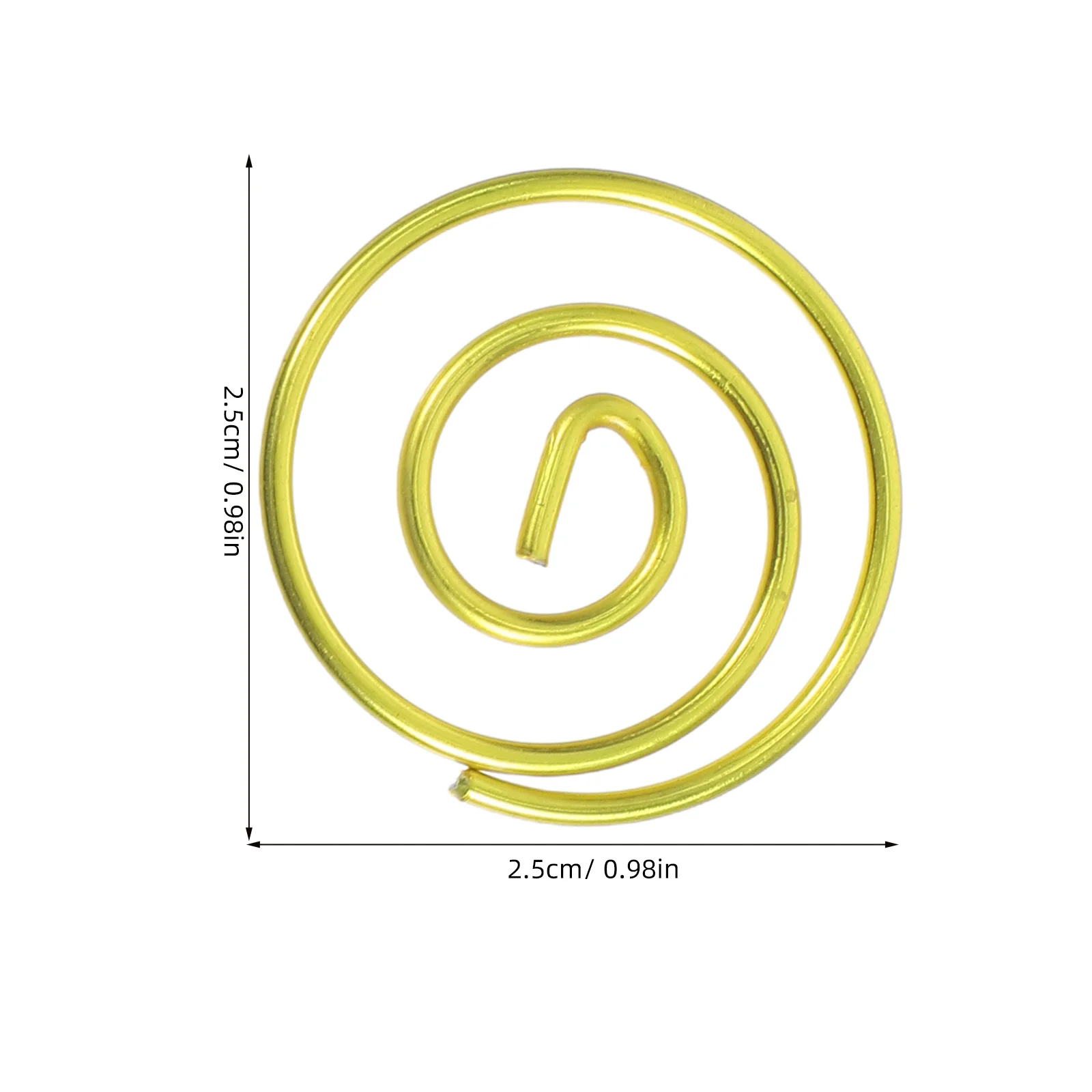 100Pcs Round Metal Paperclips Circular Wire Document Organizers Small File Clamps for Efficient Office and Planner Organization