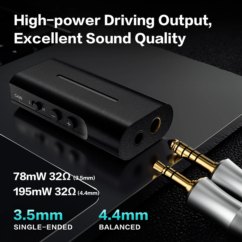 

Letshuoer DT03 New Headphone Amplifier Portable High Resolution DAC/AMP Supports 32bit/384kHz with USB Input an3.5mm/4.4mm