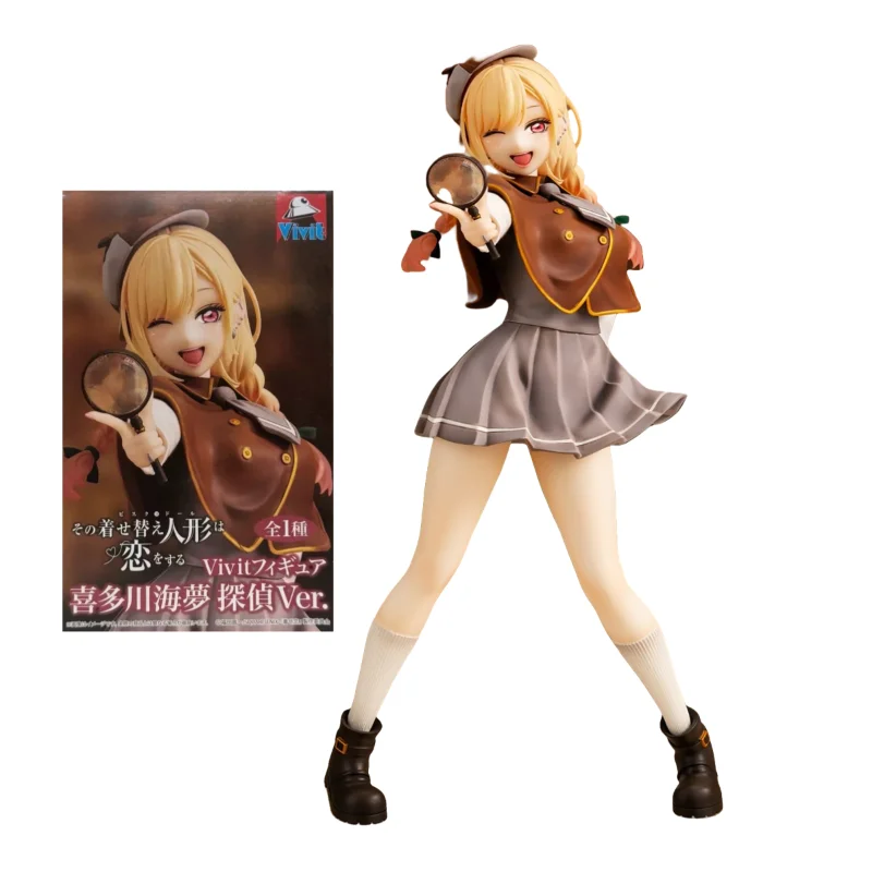 

In Stock Original Vivit System Service My Dress-Up Darling Kitagawa Marin Detective Anime Figure Model Collection Doll Ornaments