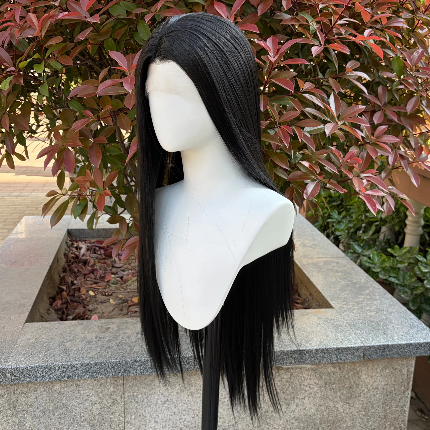 

36inch Long Straight Lace Front Wigs for Women Straight Synthetic Hair Wig with Natural Hairline Heat Resistant Fiber Wig