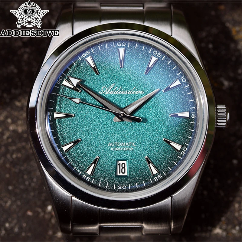 

ADDIESDIVE Hot Sale Mechanical Watches BGW9 Luminous Gradient Blue 39mm NH35 Automatic Watch Waterproof 10Bar Luxury Watches