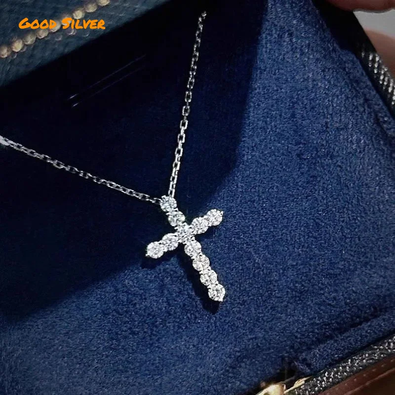 S925 silver inlaid zircon necklace | Polishing process, ins niche design, a gift for girlfriends.