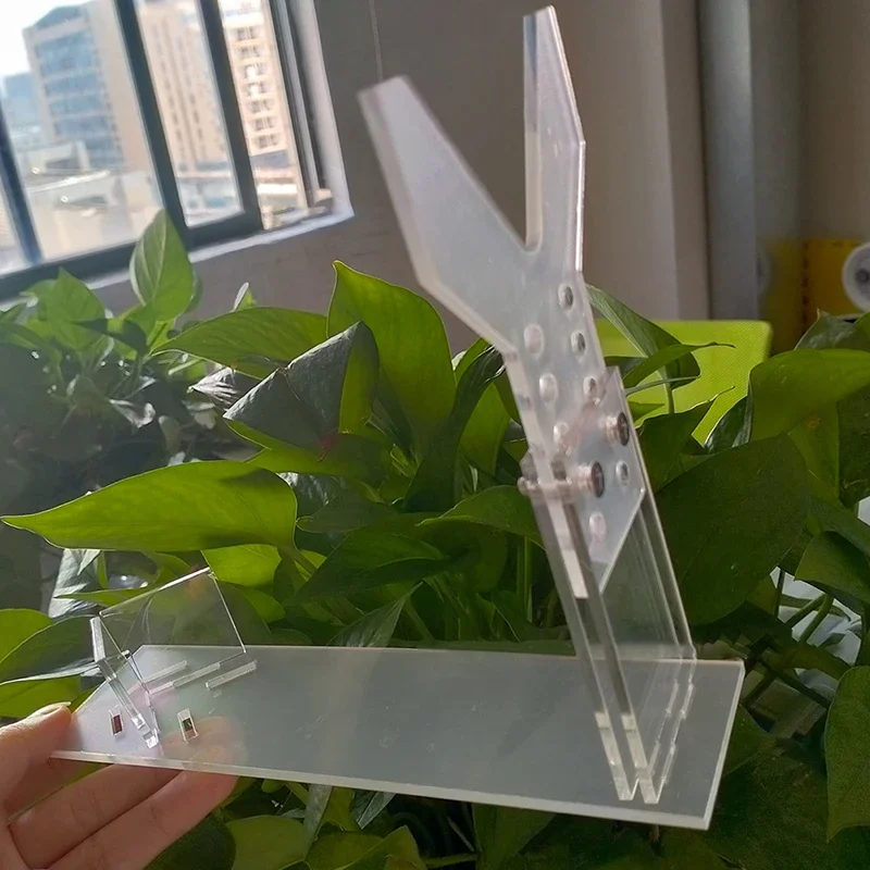 1 st/2 st Helder Acryl Handpistool Display Stand Pistool Rack Houder voor 4 Versnellingen Verstelbare Korte Speelgoed pistool Model Tonen Rack