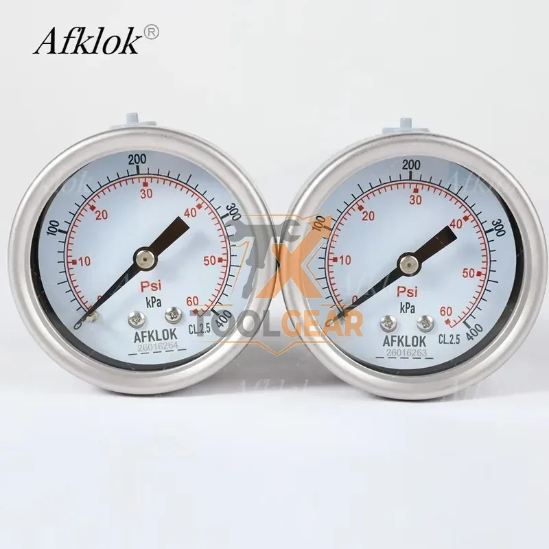 2026hotsale* High Accuracy Industrial Exact bar Psi Back Bottom Connection NPT BSP Thread Manometer Hydraulic for Measuring